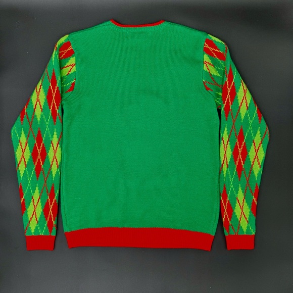 Christmas Sweater Jolly Sweaters T-Rex Ugly Christmas Sweater - Picture 5 of 5